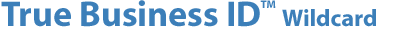 トゥルービジネスID ワイルドカード SSL | 企業の実在性